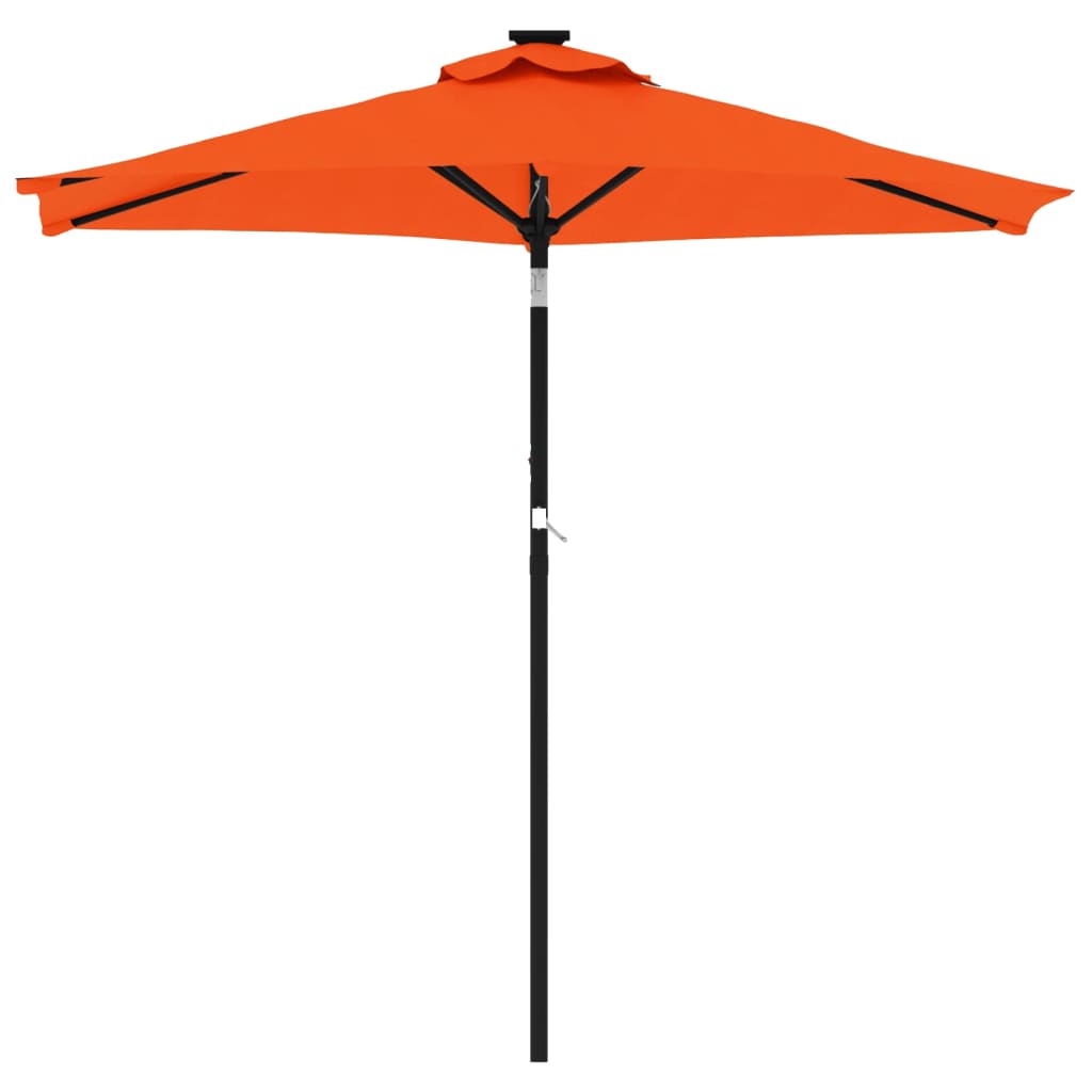 Parasol met stalen paal 225x225x212 cm terracottakleurig is nu te koop bij PeponiXL, paradijselijk wonen!