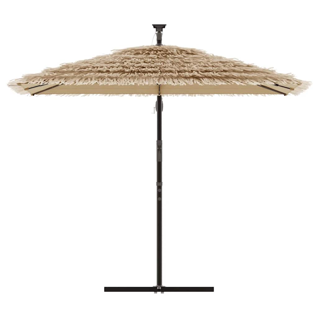 Parasol met stalen paal 246x246x230 cm bruin is nu te koop bij PeponiXL, paradijselijk wonen!