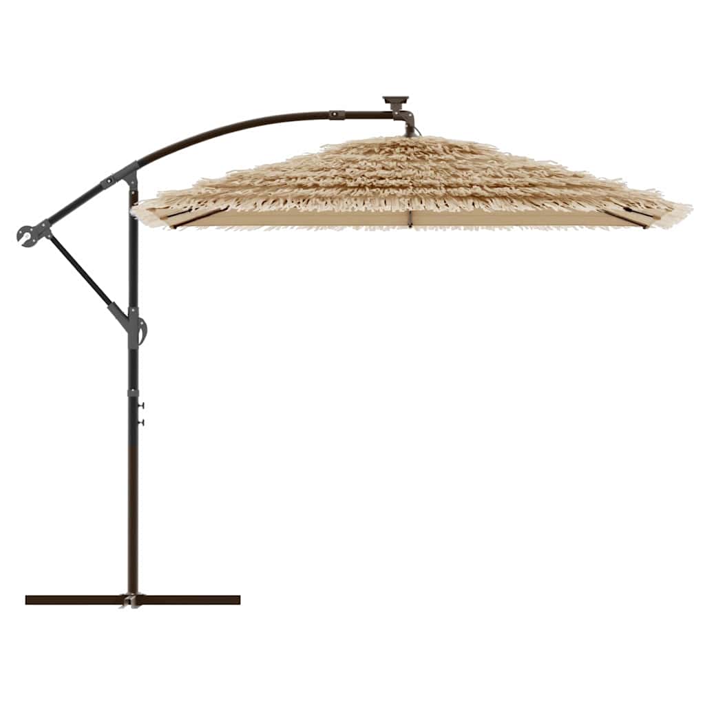 Parasol met stalen paal 246x246x230 cm bruin is nu te koop bij PeponiXL, paradijselijk wonen!
