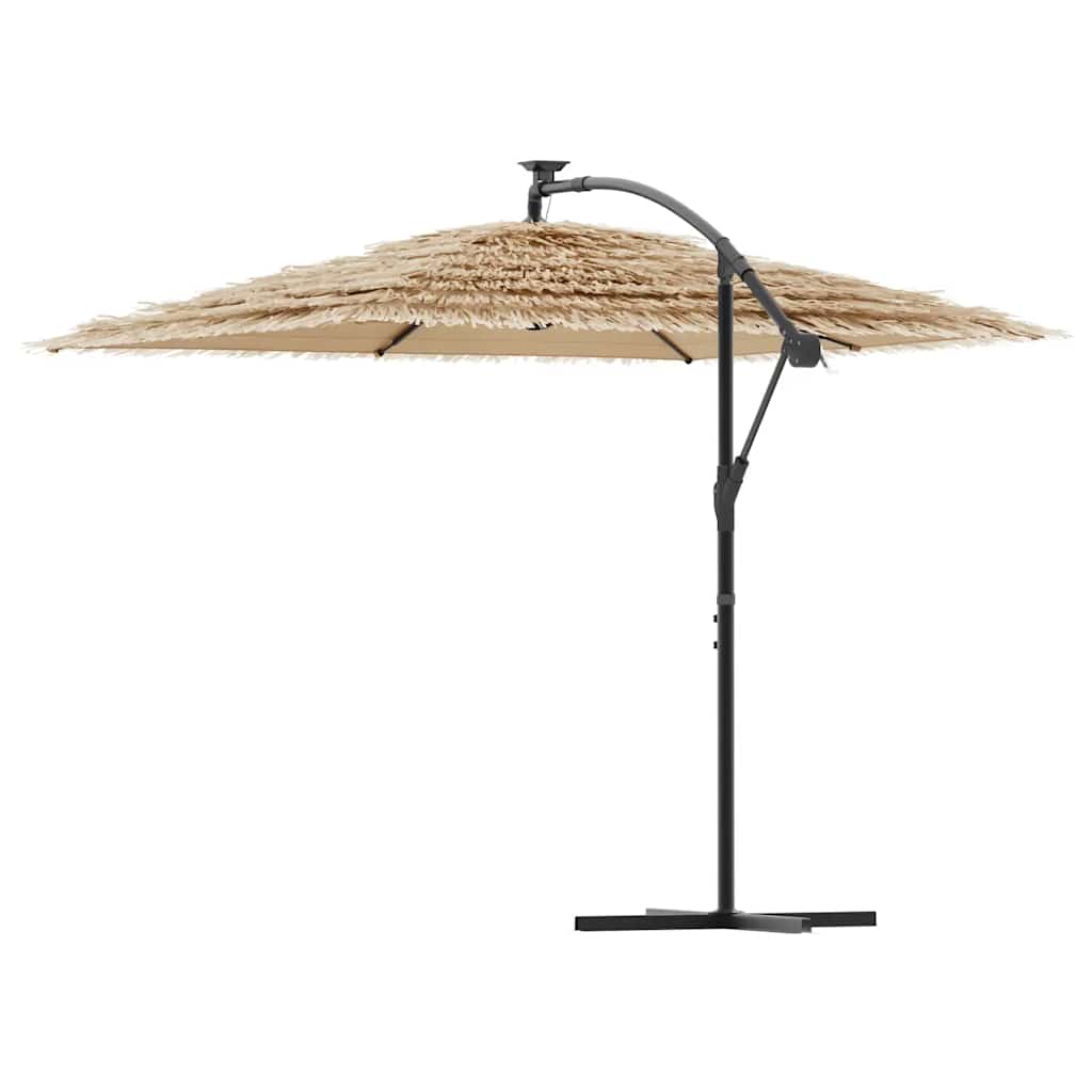 Parasol met stalen paal 246x246x230 cm bruin is nu te koop bij PeponiXL, paradijselijk wonen!