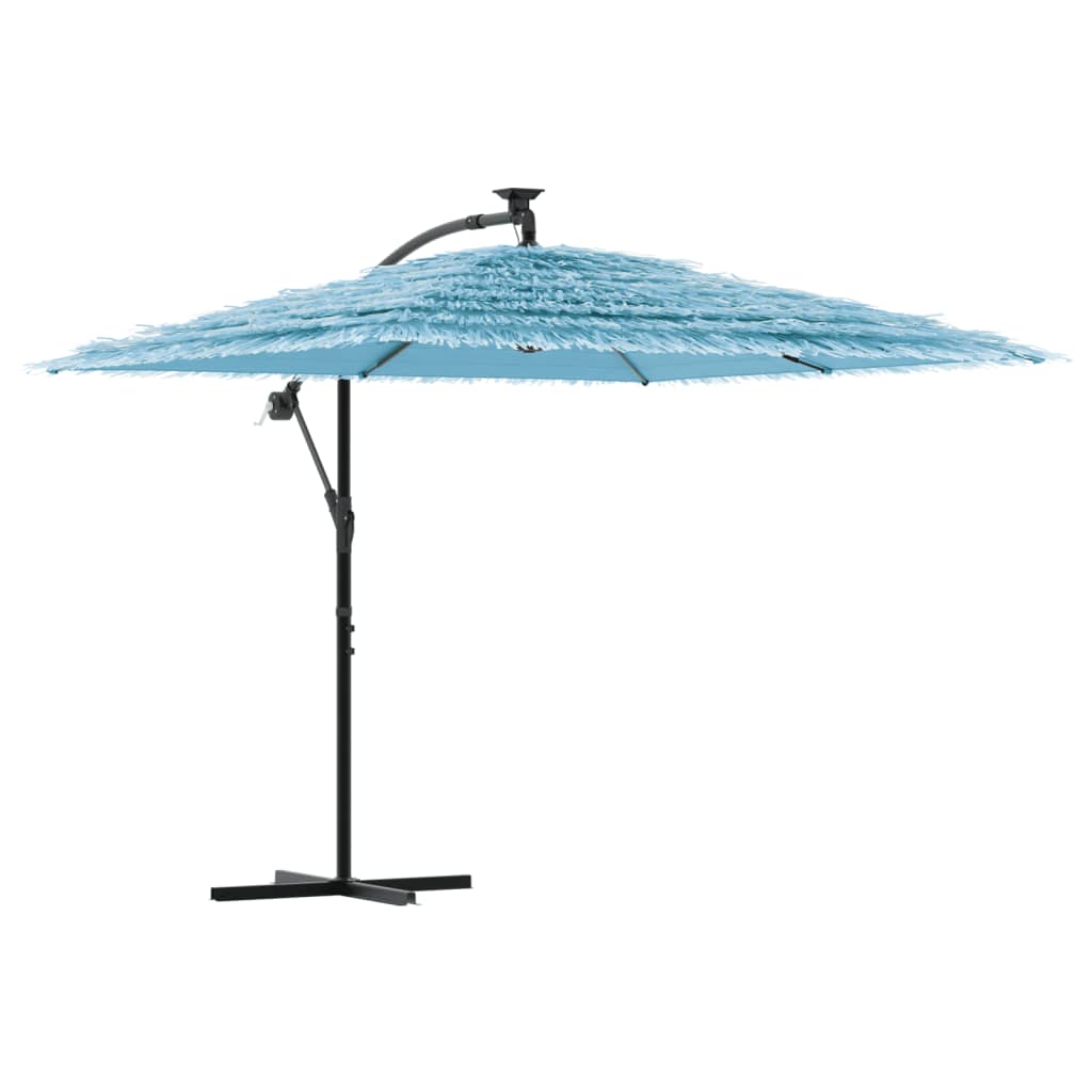 Parasol met stalen paal 246x246x230 cm blauw is nu te koop bij PeponiXL, paradijselijk wonen!