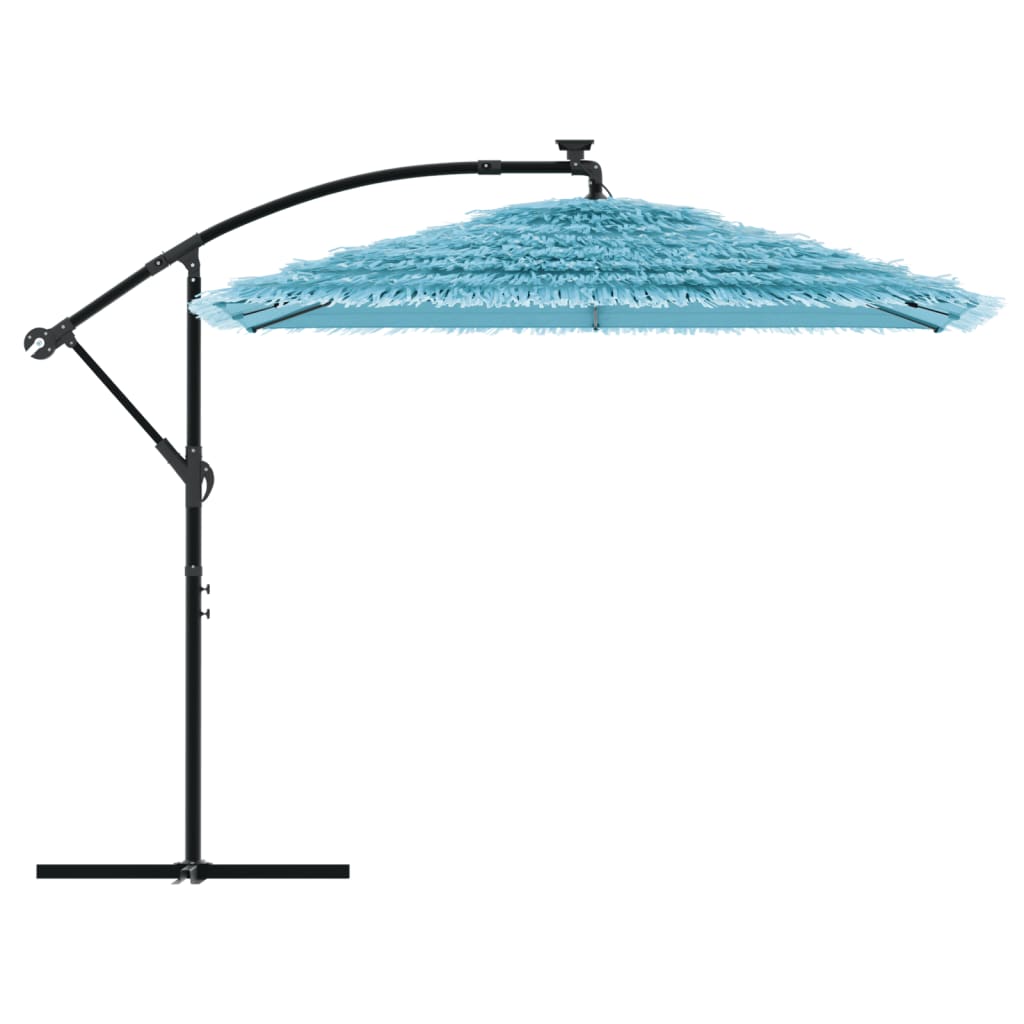 Parasol met stalen paal 246x246x230 cm blauw is nu te koop bij PeponiXL, paradijselijk wonen!