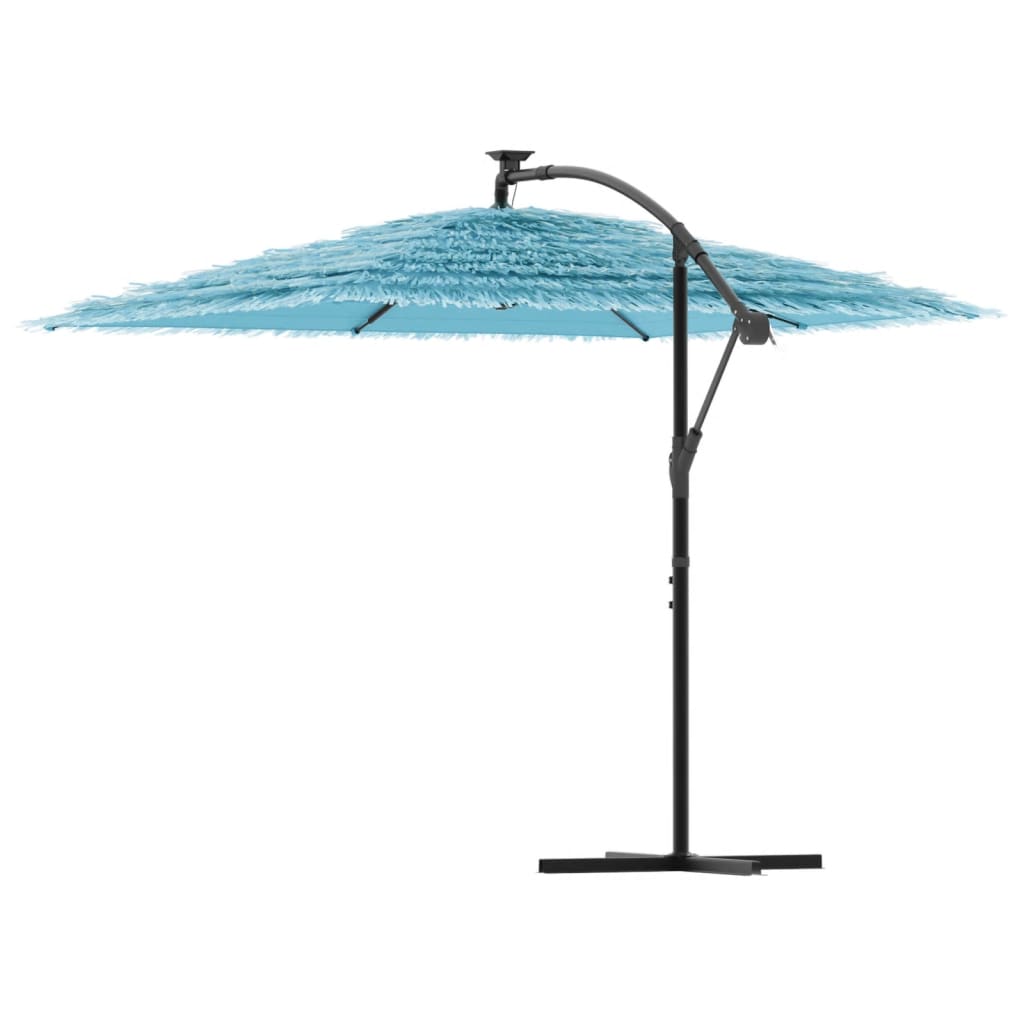Parasol met stalen paal 246x246x230 cm blauw is nu te koop bij PeponiXL, paradijselijk wonen!
