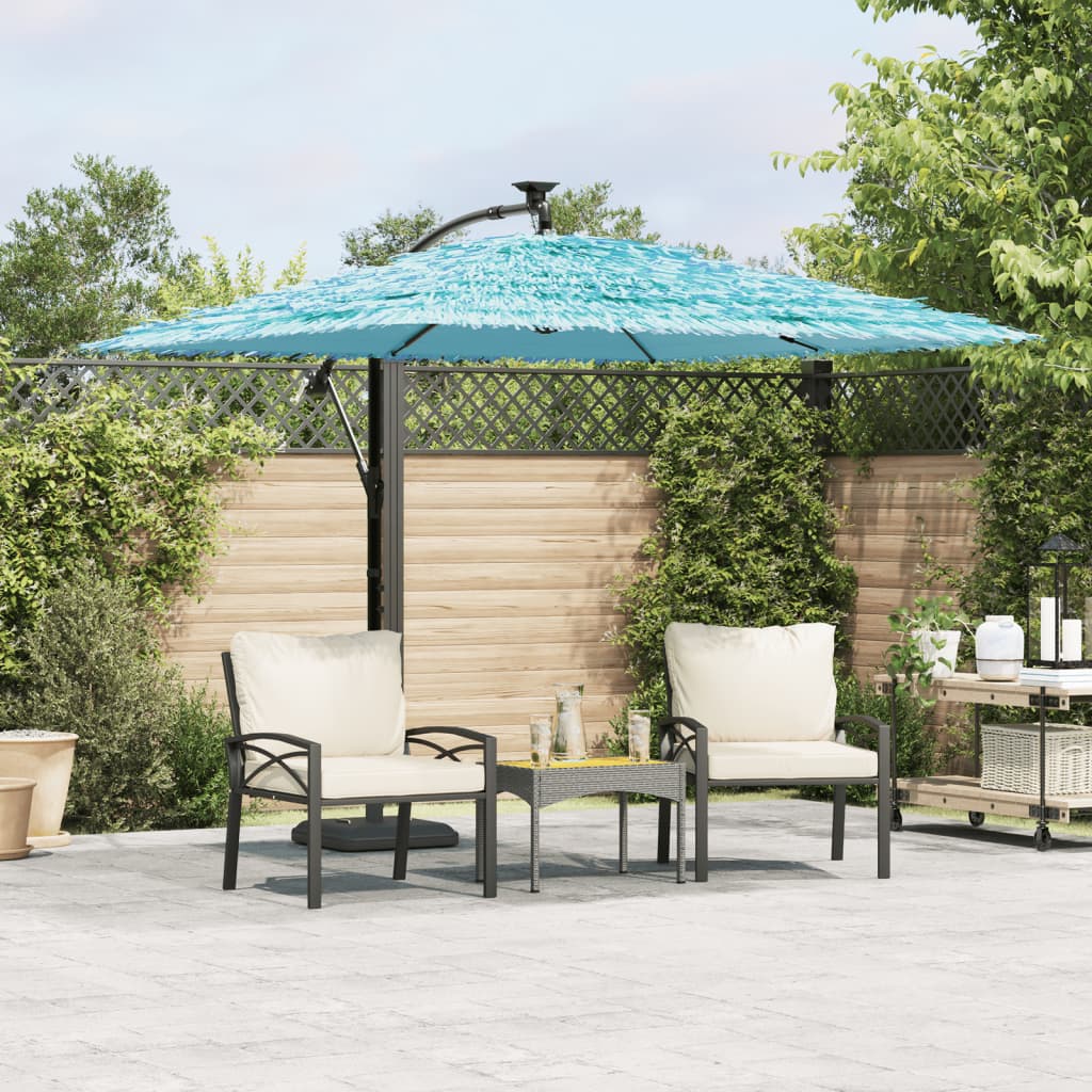 Parasol met stalen paal 246x246x230 cm blauw is nu te koop bij PeponiXL, paradijselijk wonen!