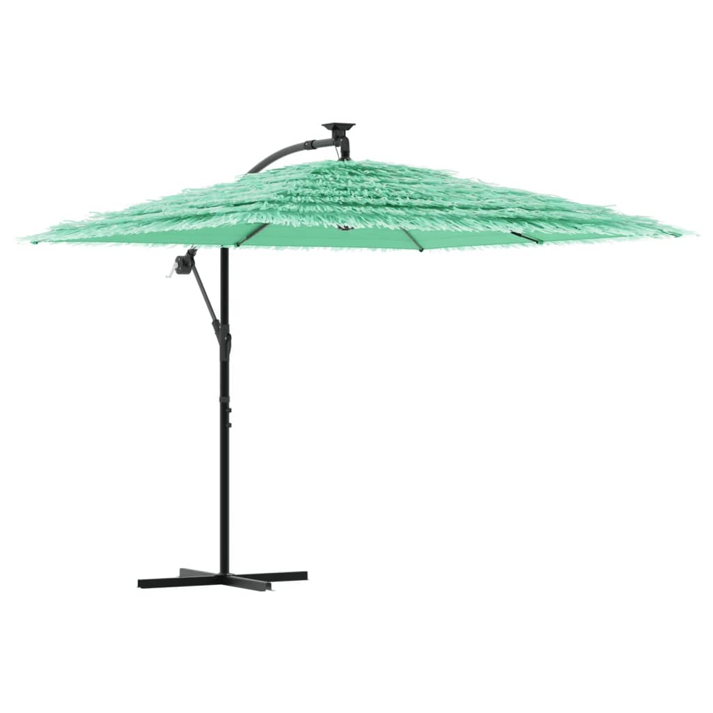 Parasol met stalen paal 246x246x230 cm groen is nu te koop bij PeponiXL, paradijselijk wonen!