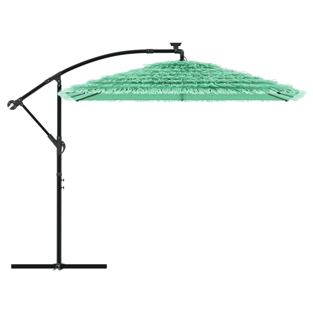 Parasol met stalen paal 246x246x230 cm groen is nu te koop bij PeponiXL, paradijselijk wonen!