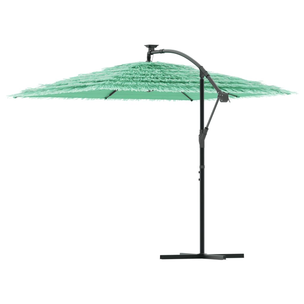Parasol met stalen paal 246x246x230 cm groen is nu te koop bij PeponiXL, paradijselijk wonen!