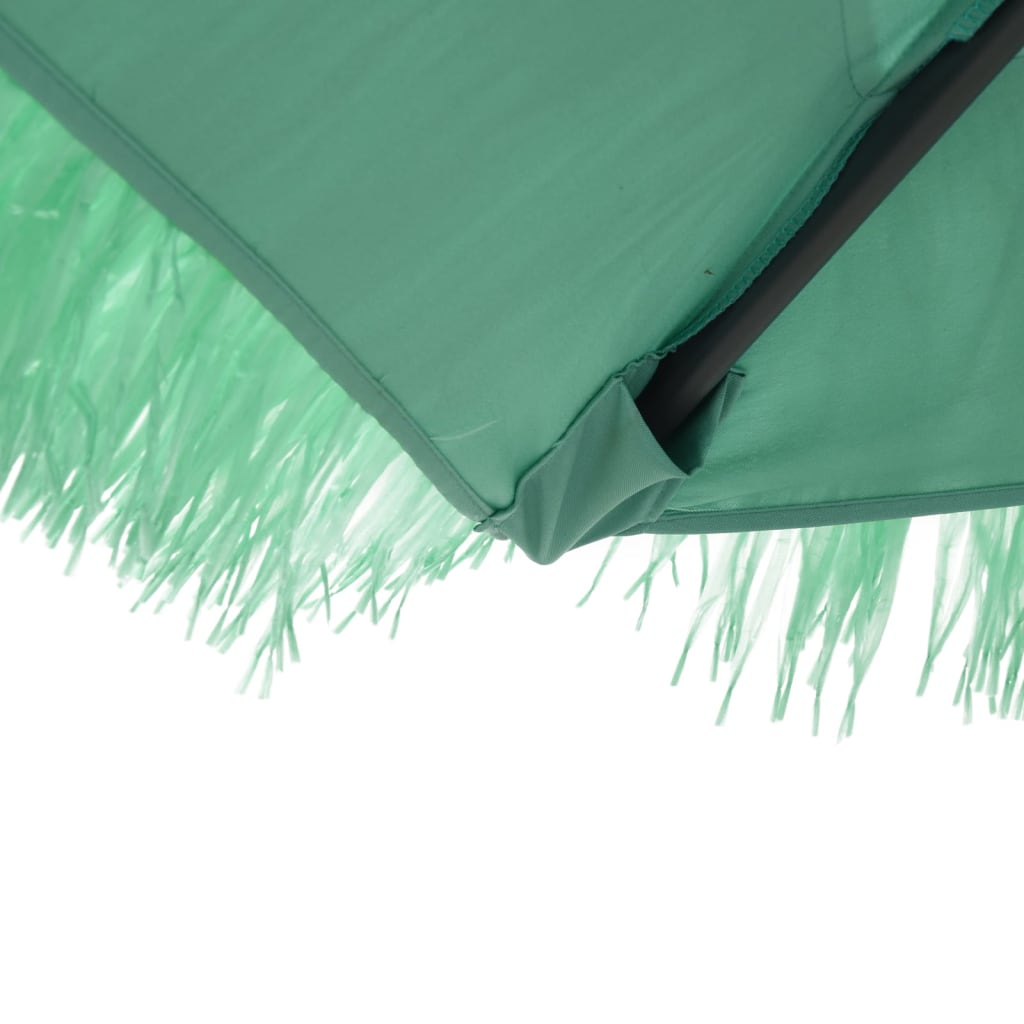 Parasol met stalen paal 246x246x230 cm groen is nu te koop bij PeponiXL, paradijselijk wonen!