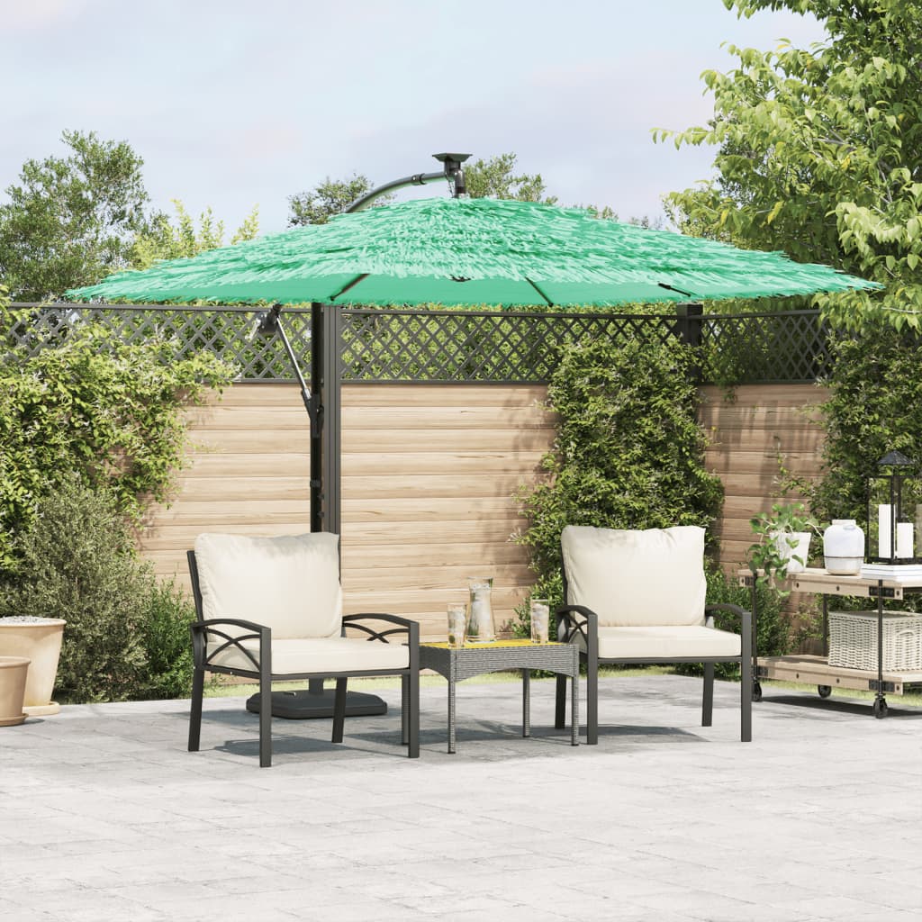Parasol met stalen paal 246x246x230 cm groen is nu te koop bij PeponiXL, paradijselijk wonen!