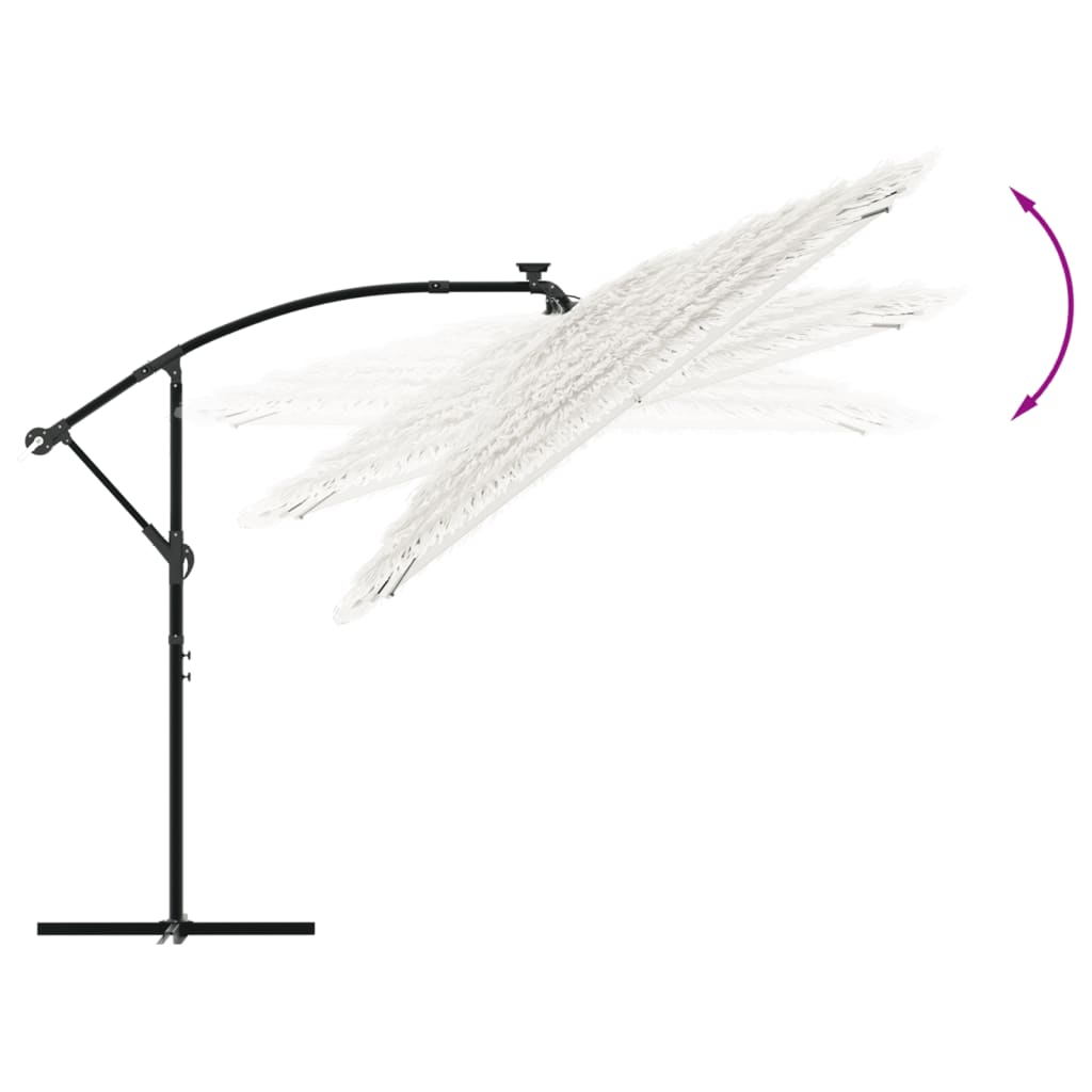 Parasol met stalen paal 246x246x230 cm wit is nu te koop bij PeponiXL, paradijselijk wonen!