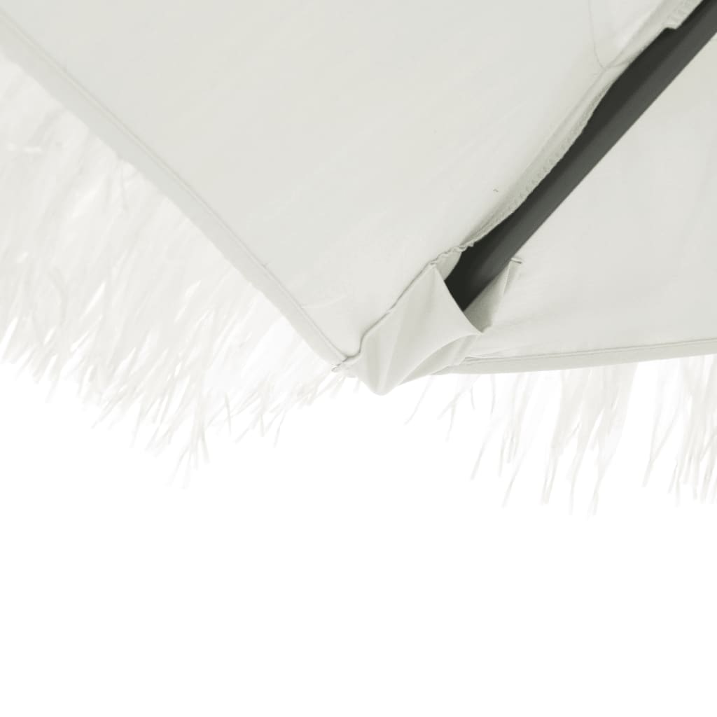 Parasol met stalen paal 246x246x230 cm wit is nu te koop bij PeponiXL, paradijselijk wonen!