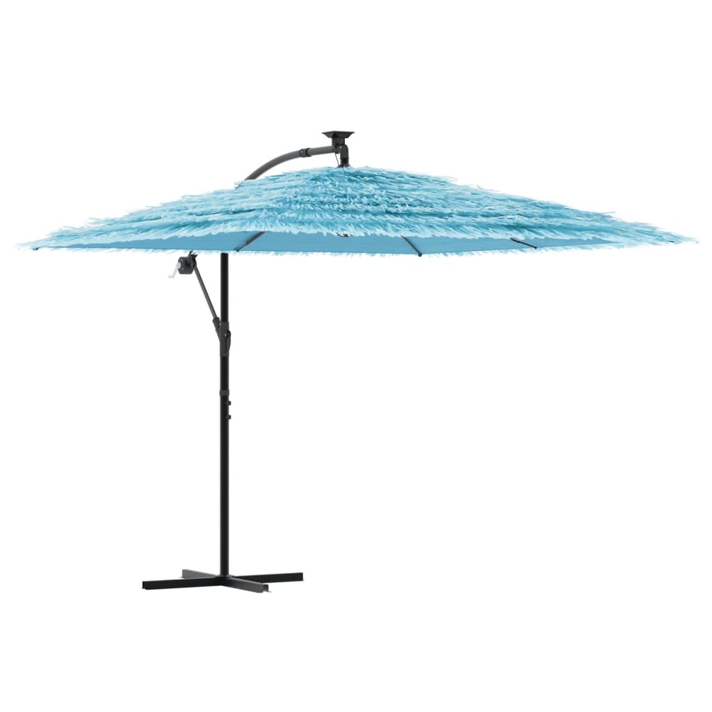 Parasol met stalen paal 269x269x235 cm blauw is nu te koop bij PeponiXL, paradijselijk wonen!