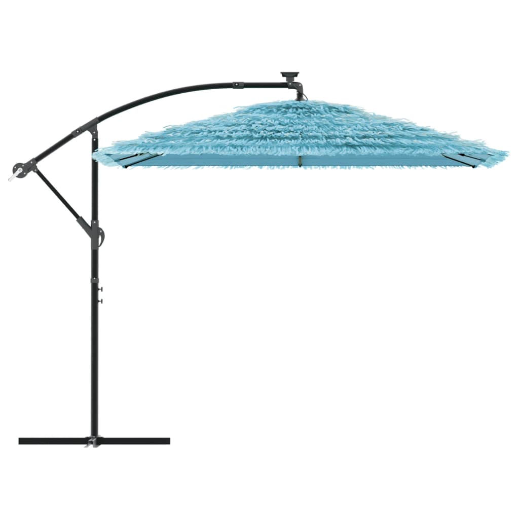 Parasol met stalen paal 269x269x235 cm blauw is nu te koop bij PeponiXL, paradijselijk wonen!