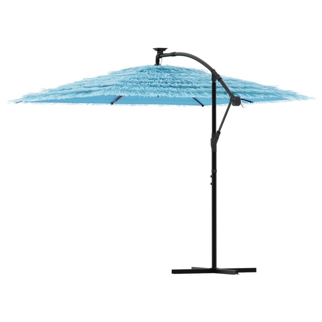 Parasol met stalen paal 269x269x235 cm blauw is nu te koop bij PeponiXL, paradijselijk wonen!