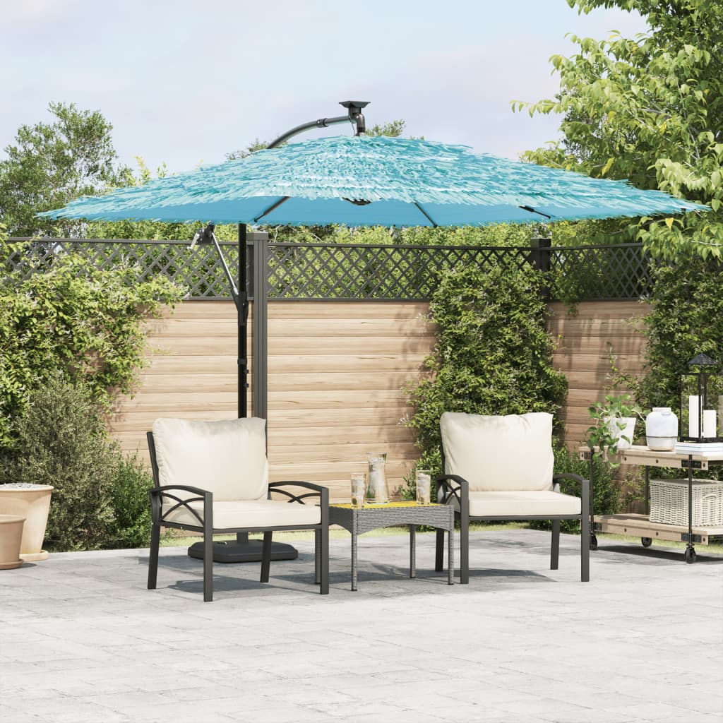 Parasol met stalen paal 269x269x235 cm blauw is nu te koop bij PeponiXL, paradijselijk wonen!