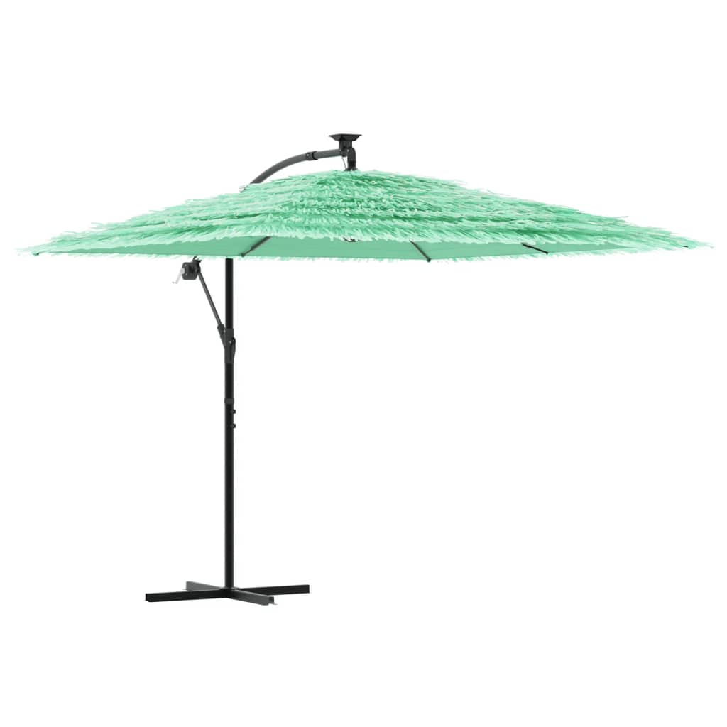Parasol met stalen paal 269x269x235 cm groen is nu te koop bij PeponiXL, paradijselijk wonen!