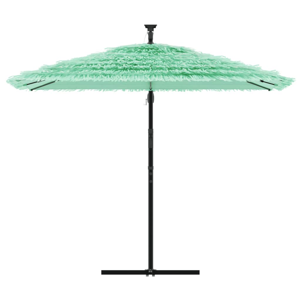Parasol met stalen paal 269x269x235 cm groen is nu te koop bij PeponiXL, paradijselijk wonen!