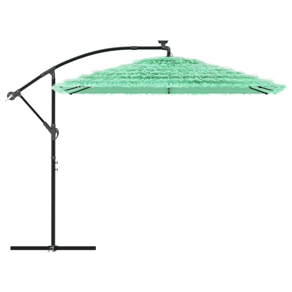 Parasol met stalen paal 269x269x235 cm groen is nu te koop bij PeponiXL, paradijselijk wonen!