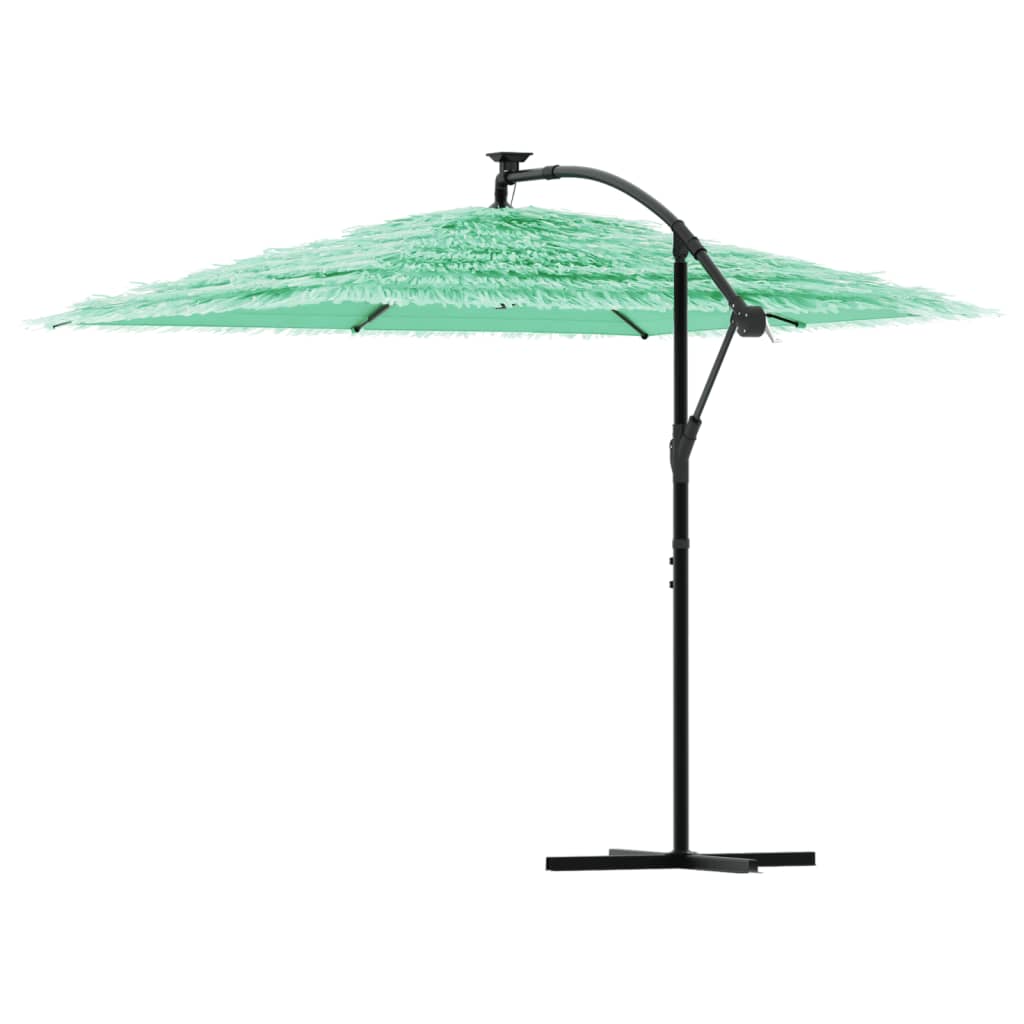 Parasol met stalen paal 269x269x235 cm groen is nu te koop bij PeponiXL, paradijselijk wonen!