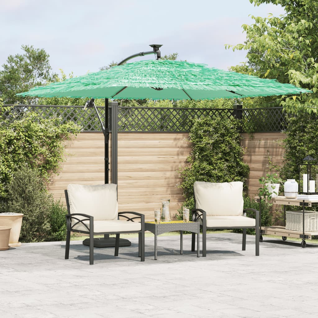 Parasol met stalen paal 269x269x235 cm groen is nu te koop bij PeponiXL, paradijselijk wonen!