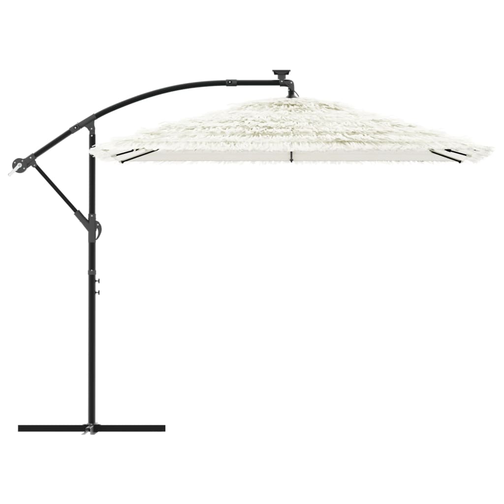 Parasol met stalen paal 269x269x235 cm wit is nu te koop bij PeponiXL, paradijselijk wonen!