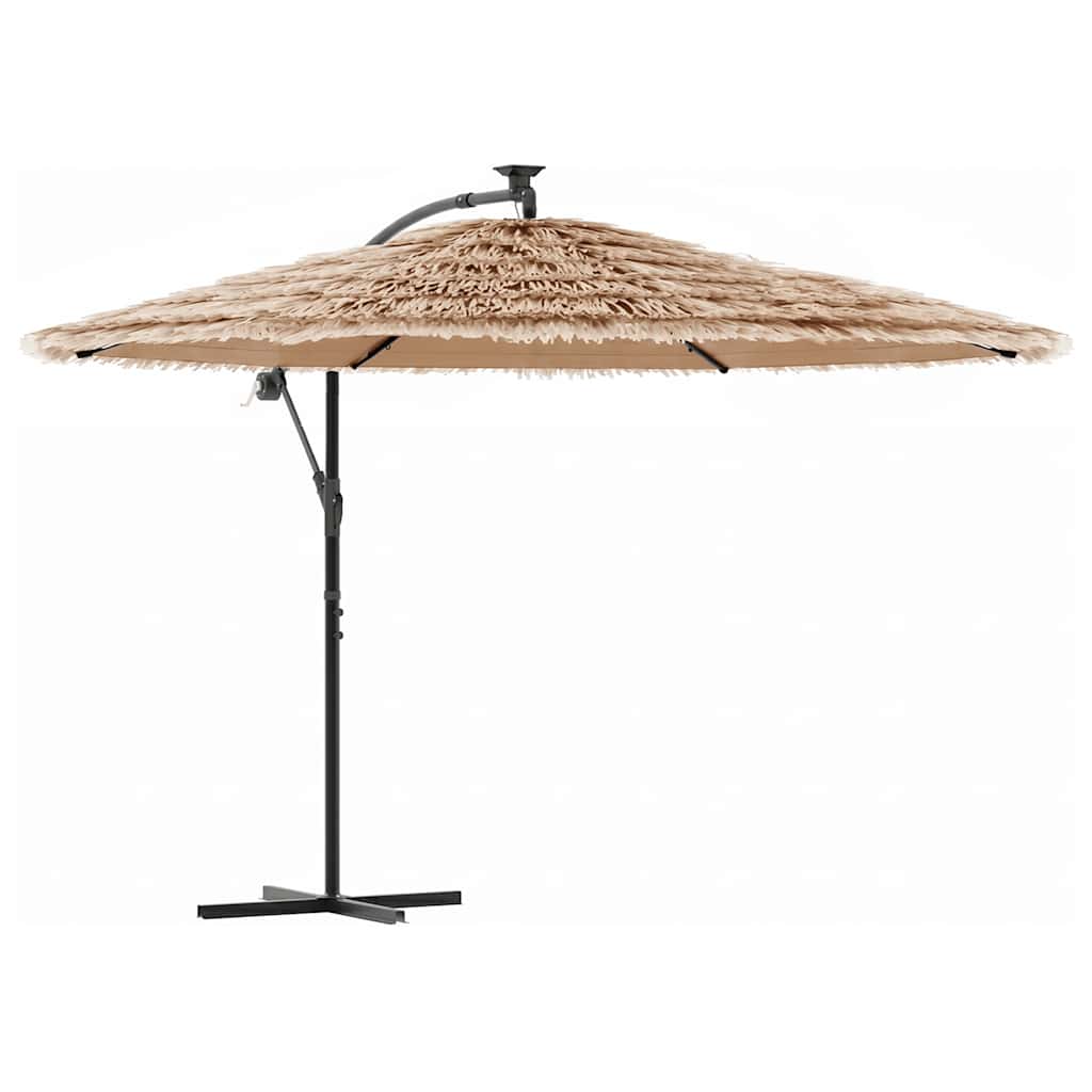 Parasol met stalen paal 290x290x238 cm bruin is nu te koop bij PeponiXL, paradijselijk wonen!