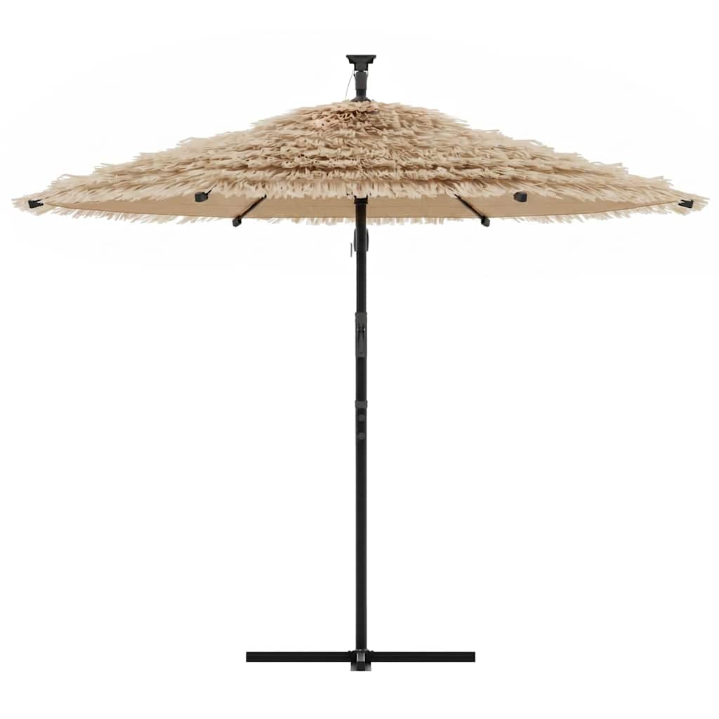 Parasol met stalen paal 290x290x238 cm bruin is nu te koop bij PeponiXL, paradijselijk wonen!