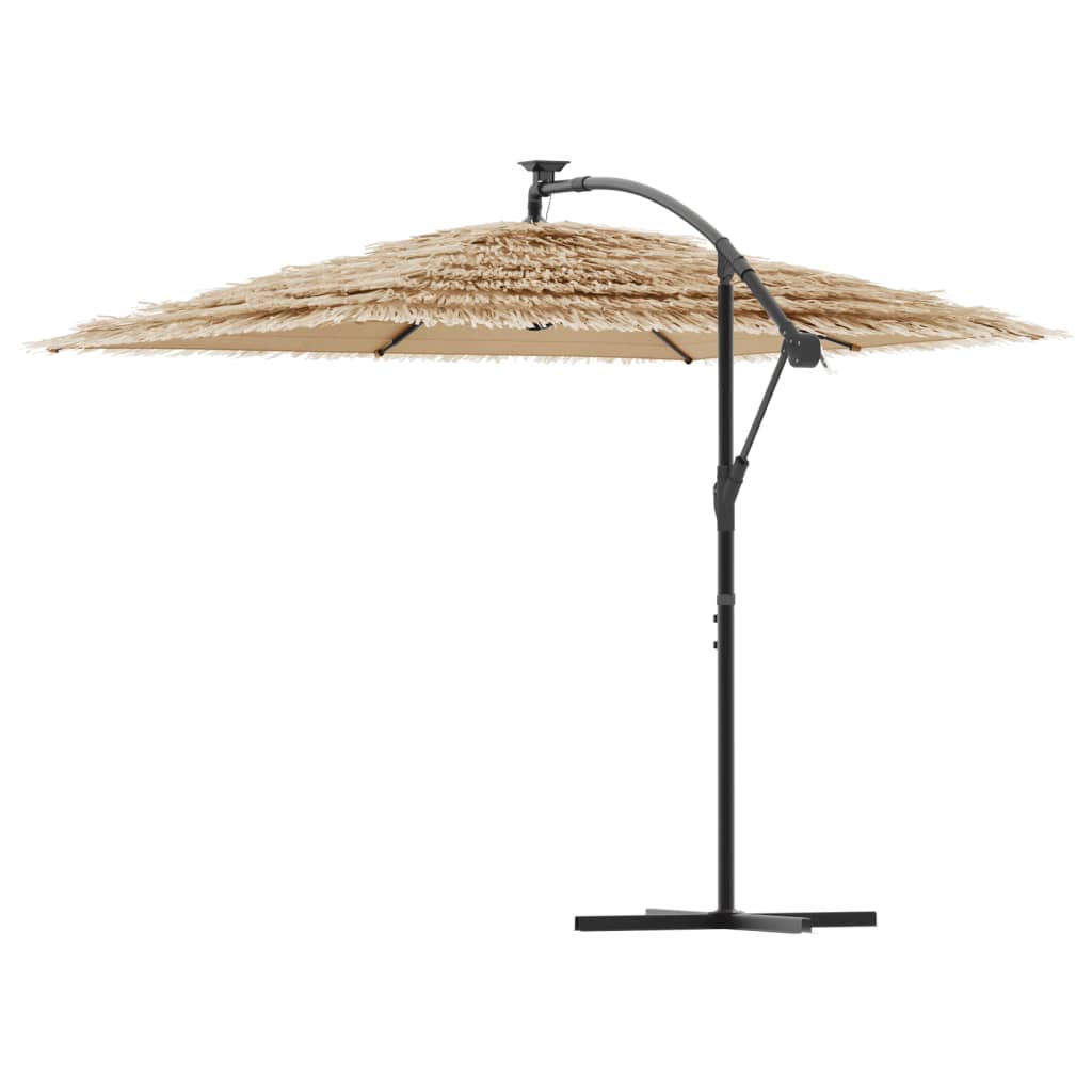 Parasol met stalen paal 290x290x238 cm bruin is nu te koop bij PeponiXL, paradijselijk wonen!