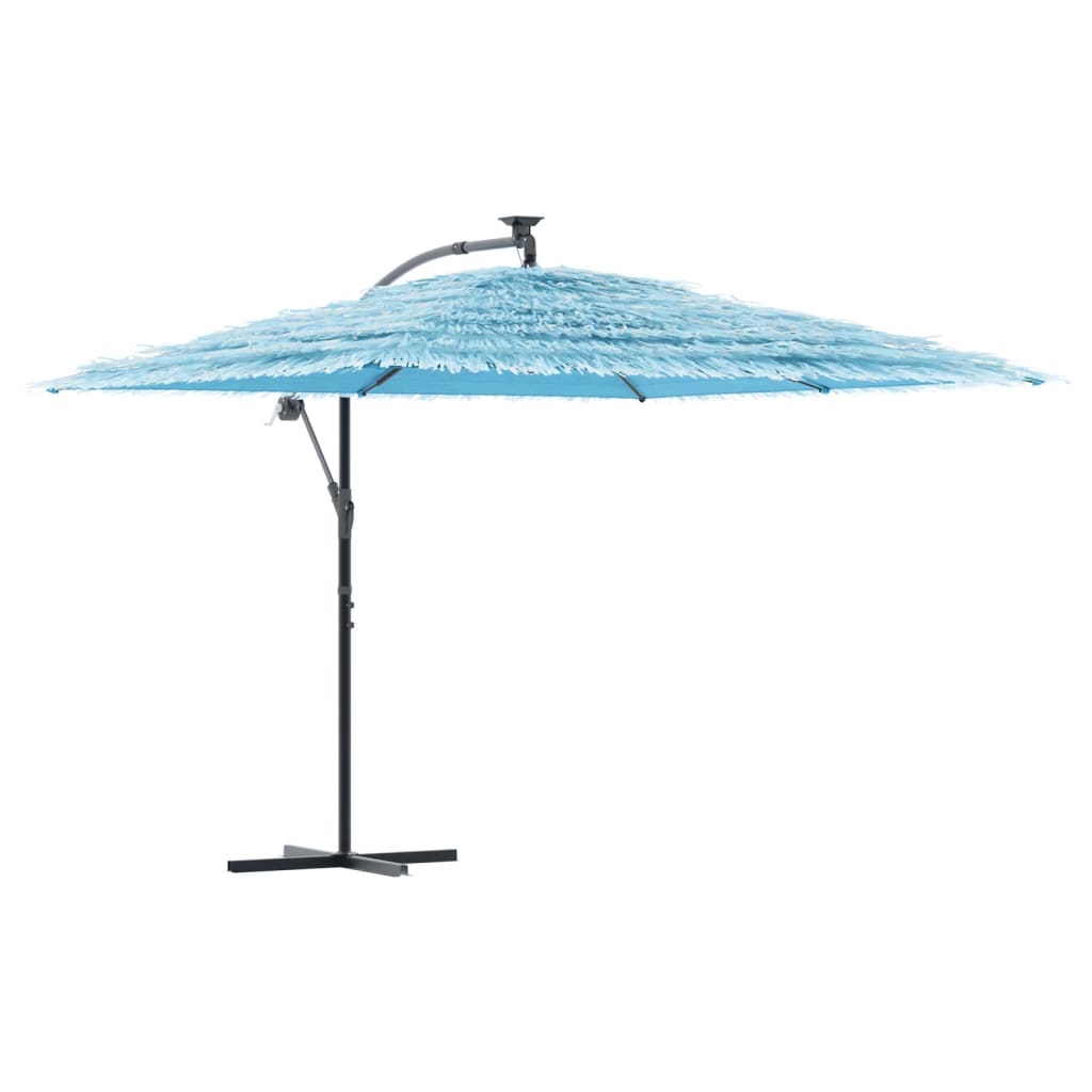 Parasol met stalen paal 290x290x238 cm blauw is nu te koop bij PeponiXL, paradijselijk wonen!