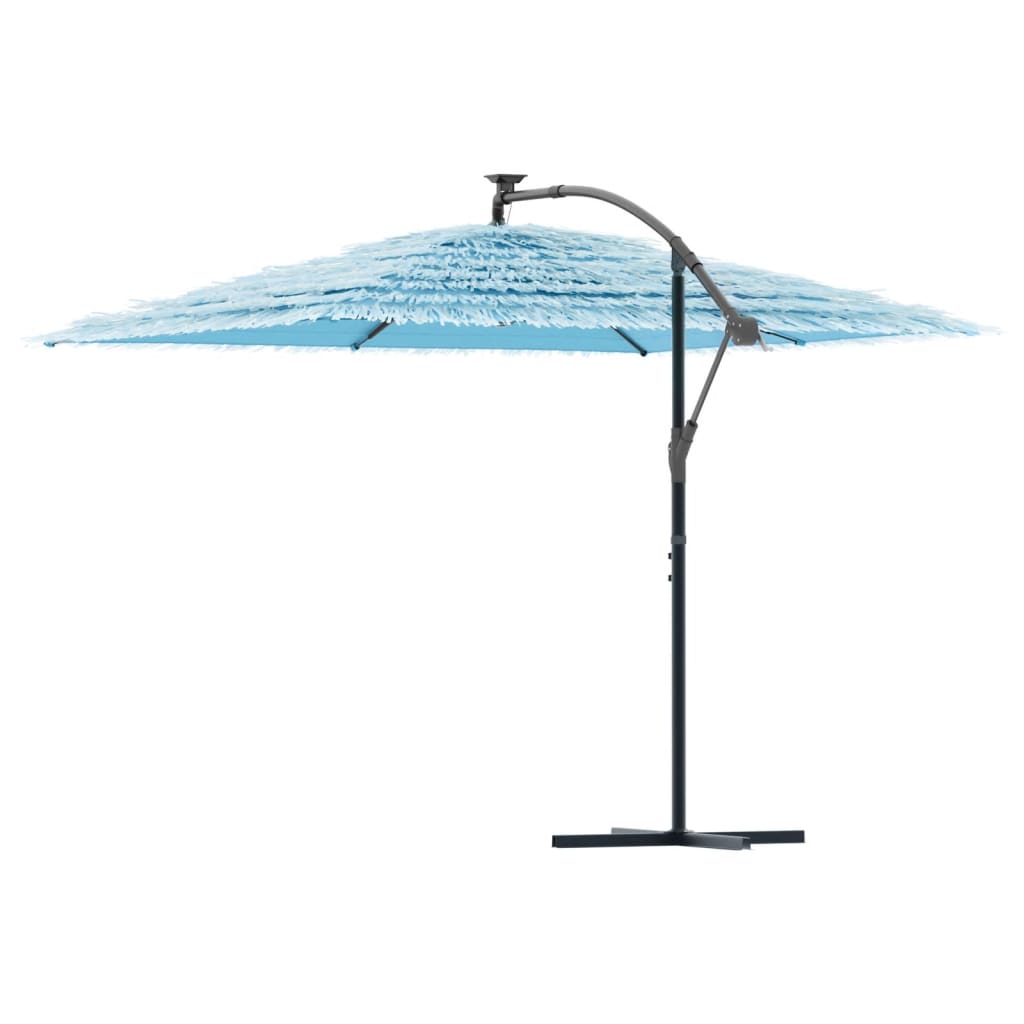 Parasol met stalen paal 290x290x238 cm blauw is nu te koop bij PeponiXL, paradijselijk wonen!