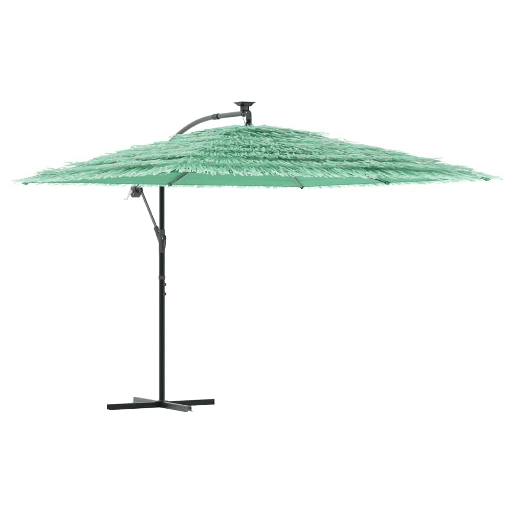 Parasol met stalen paal 290x290x238 cm groen is nu te koop bij PeponiXL, paradijselijk wonen!