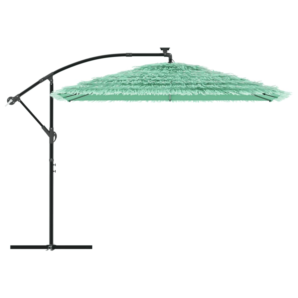 Parasol met stalen paal 290x290x238 cm groen is nu te koop bij PeponiXL, paradijselijk wonen!