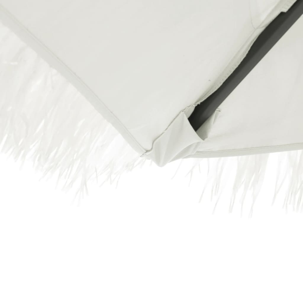 Parasol met stalen paal 290x290x238 cm wit is nu te koop bij PeponiXL, paradijselijk wonen!