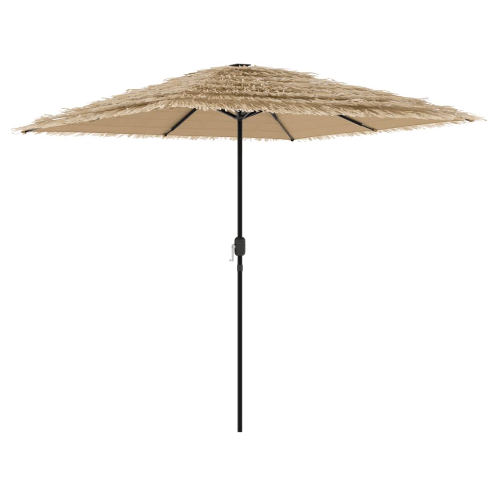 Parasol met stalen paal 248x248x248 cm bruin is nu te koop bij PeponiXL, paradijselijk wonen!