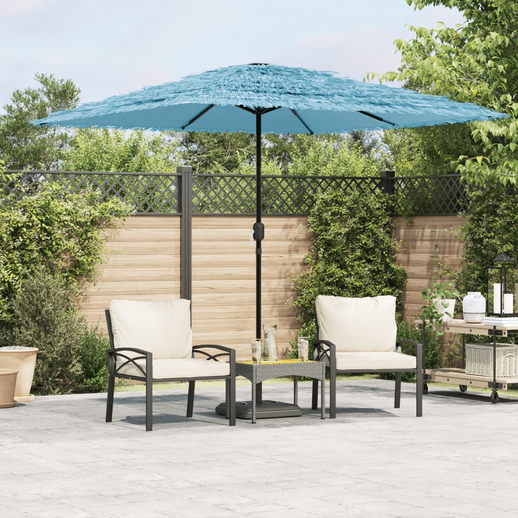 Parasol met stalen paal 248x248x248 cm blauw is nu te koop bij PeponiXL, paradijselijk wonen!
