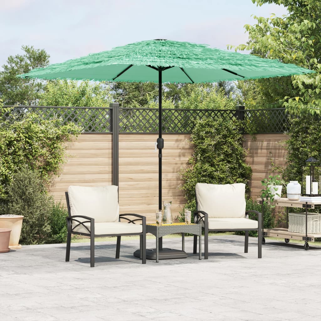 Parasol met stalen paal 248x248x248 cm groen is nu te koop bij PeponiXL, paradijselijk wonen!