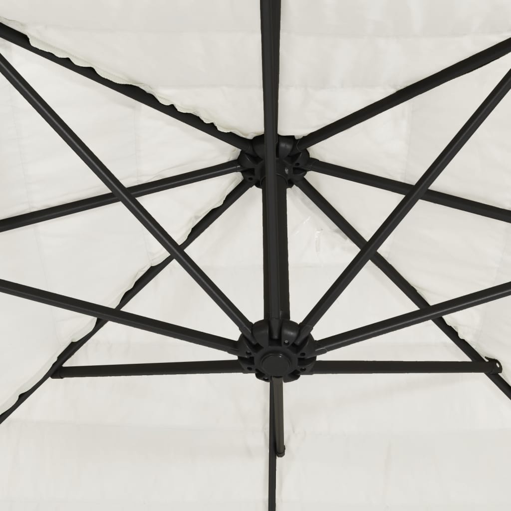 Parasol met stalen paal 248x248x248 cm wit is nu te koop bij PeponiXL, paradijselijk wonen!