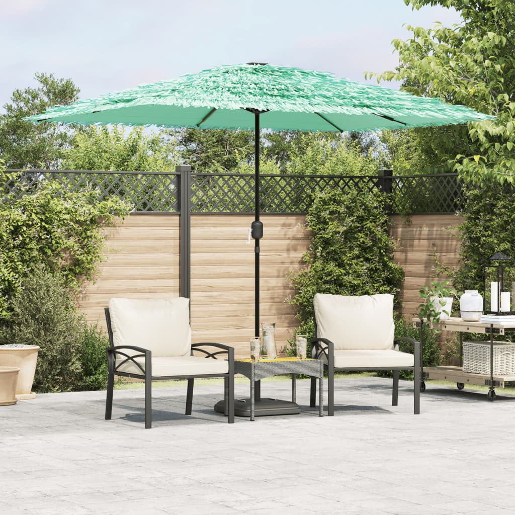 Parasol met stalen paal 300x200x250 cm groen is nu te koop bij PeponiXL, paradijselijk wonen!