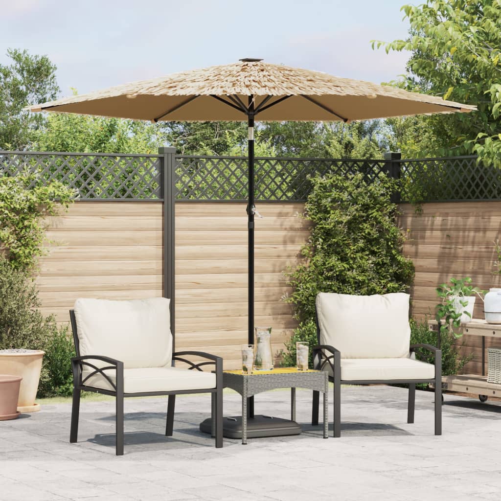 Parasol met stalen paal 268x268x226 cm bruin is nu te koop bij PeponiXL, paradijselijk wonen!