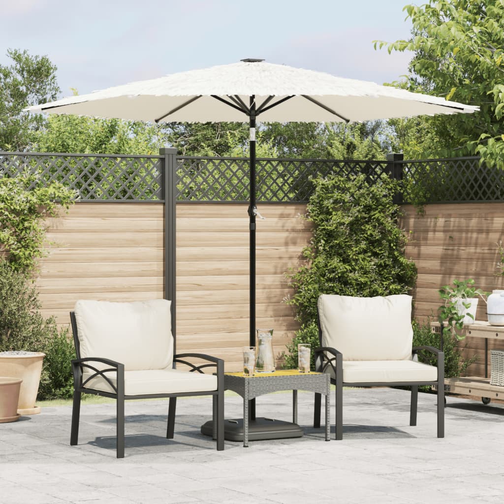 Parasol met stalen paal 268x268x226 cm wit is nu te koop bij PeponiXL, paradijselijk wonen!