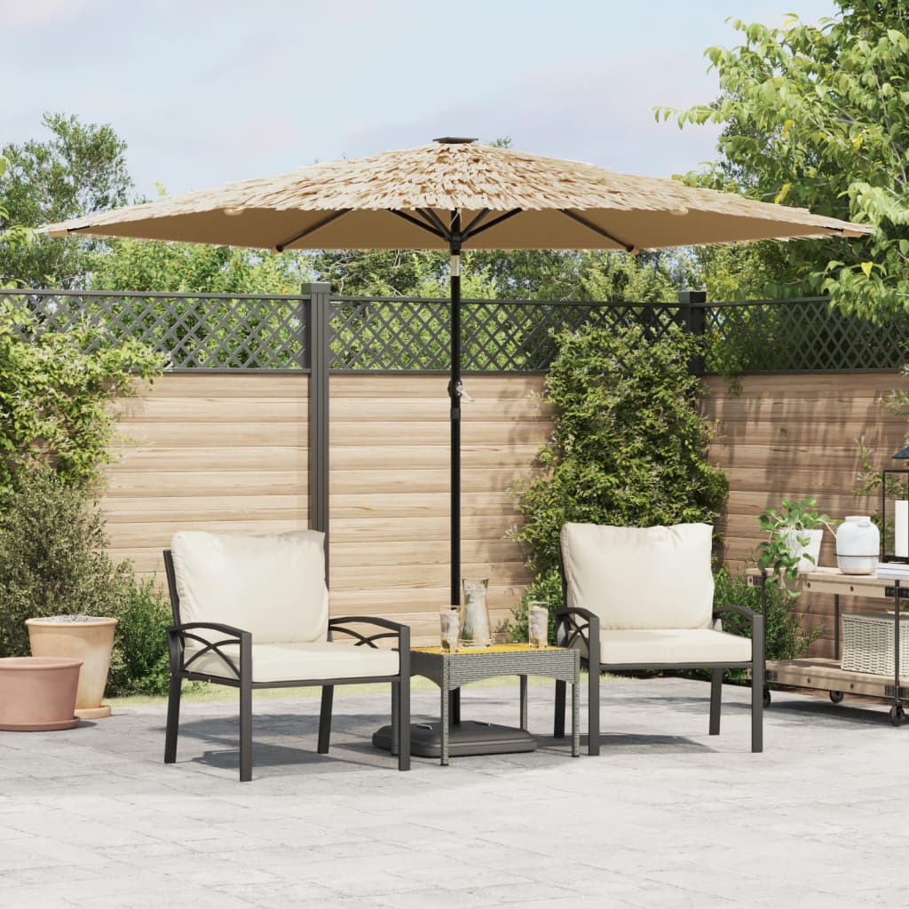 Parasol met stalen paal 288x288x225 cm bruin is nu te koop bij PeponiXL, paradijselijk wonen!