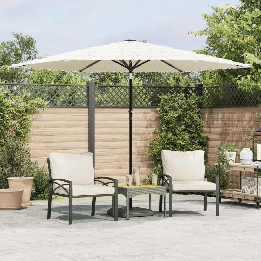 Parasol met stalen paal 288x288x225 cm wit is nu te koop bij PeponiXL, paradijselijk wonen!