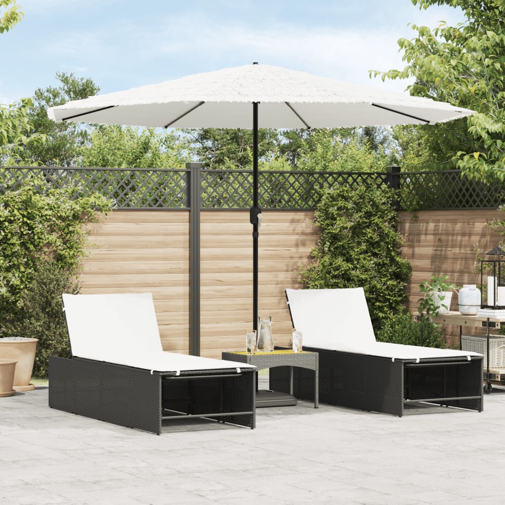 Parasol met stalen paal 324x324x247 cm wit is nu te koop bij PeponiXL, paradijselijk wonen!