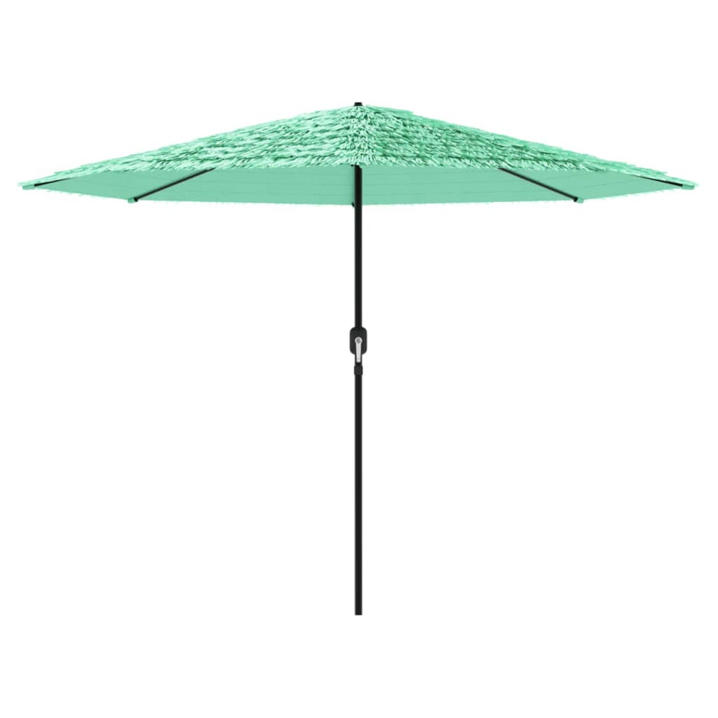 Parasol met stalen paal 388x388x248 cm groen is nu te koop bij PeponiXL, paradijselijk wonen!