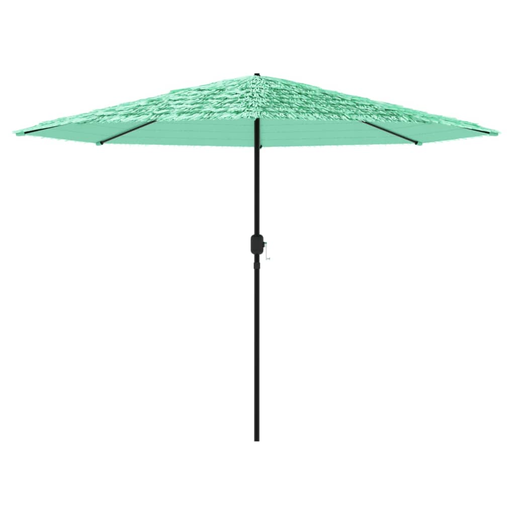 Parasol met stalen paal 388x388x248 cm groen is nu te koop bij PeponiXL, paradijselijk wonen!