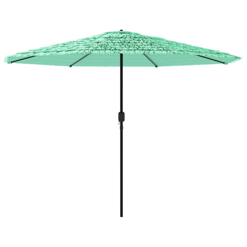 Parasol met stalen paal 388x388x248 cm groen is nu te koop bij PeponiXL, paradijselijk wonen!