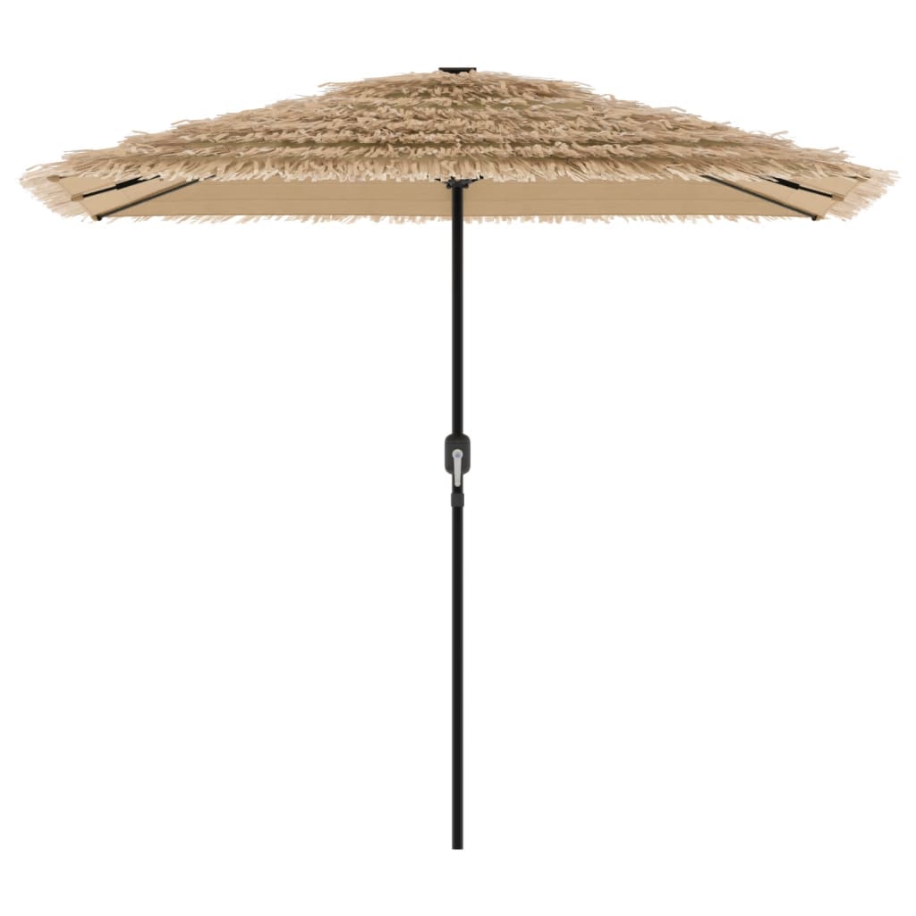 Parasol met LED's en stalen paal 248x248x248 cm bruin is nu te koop bij PeponiXL, paradijselijk wonen!