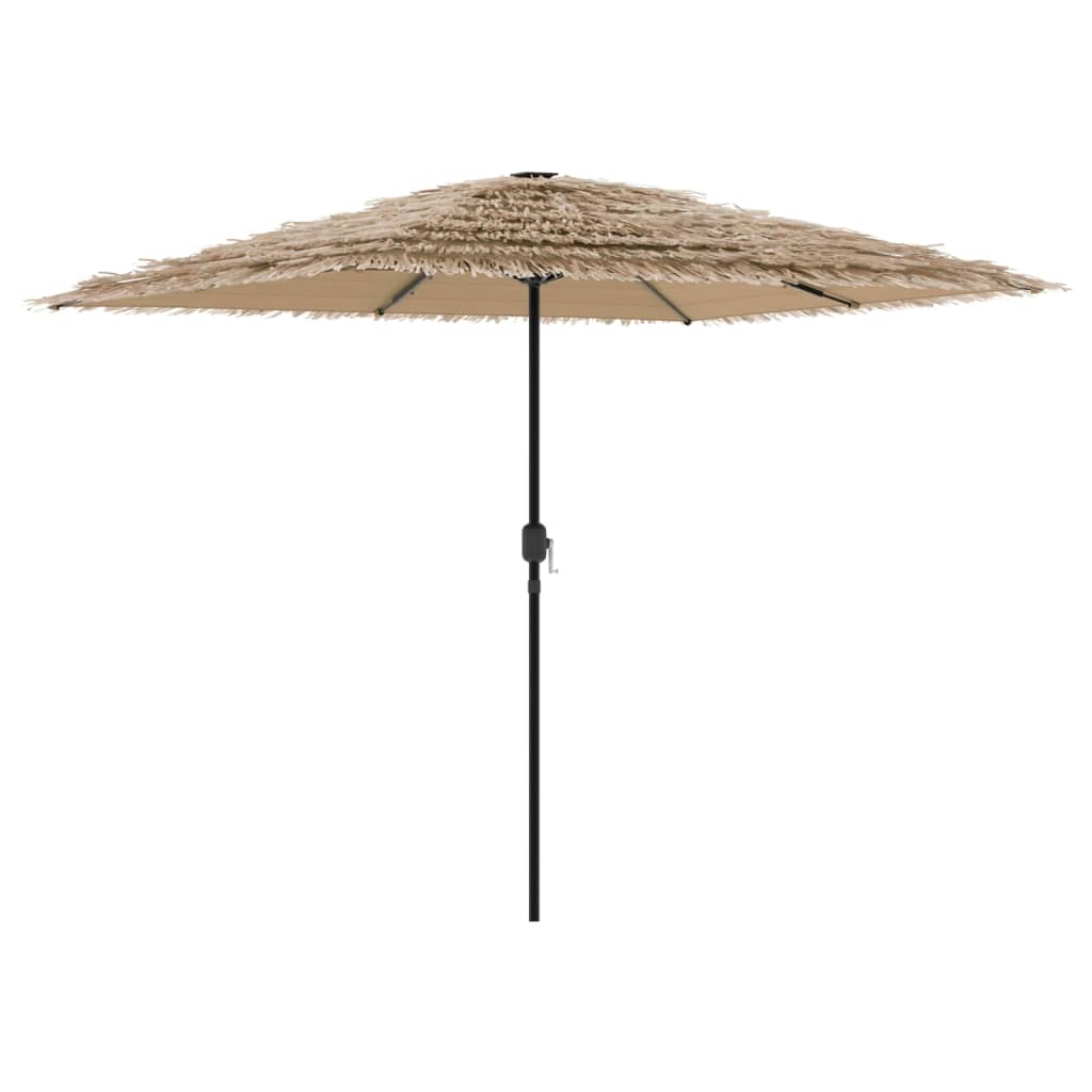 Parasol met LED's en stalen paal 248x248x248 cm bruin is nu te koop bij PeponiXL, paradijselijk wonen!