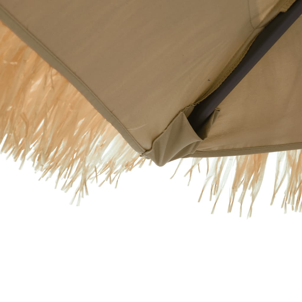 Parasol met LED's en stalen paal 300x200x250 cm bruin is nu te koop bij PeponiXL, paradijselijk wonen!