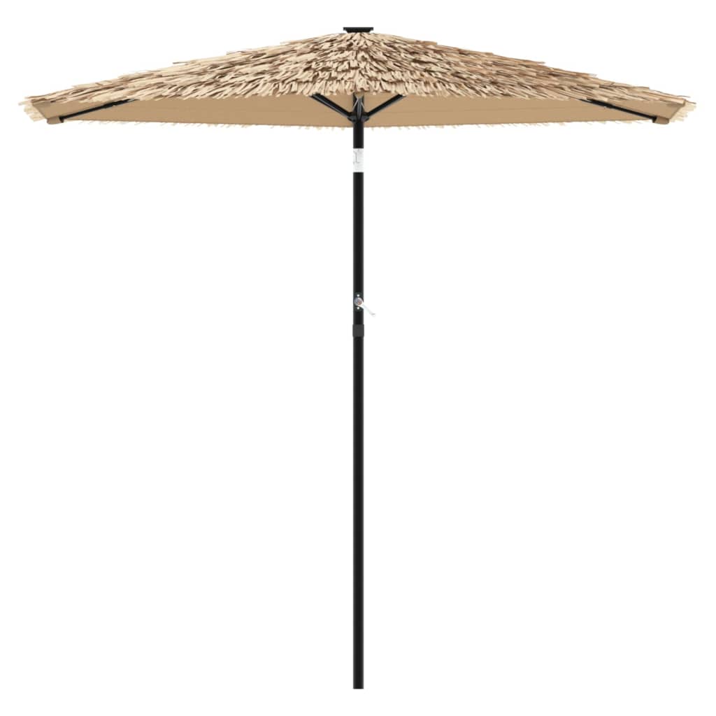 Parasol met LED's en stalen paal 268x268x226 cm bruin is nu te koop bij PeponiXL, paradijselijk wonen!